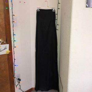 Black floor length dress